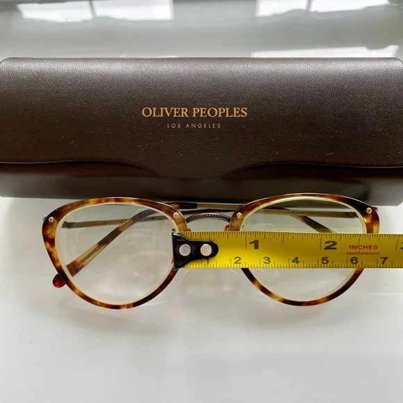 Oliver Peoples OP-9 Vintage 1980s Tortoise Eyeglasses in Mint Condition - Picture 12 of 15